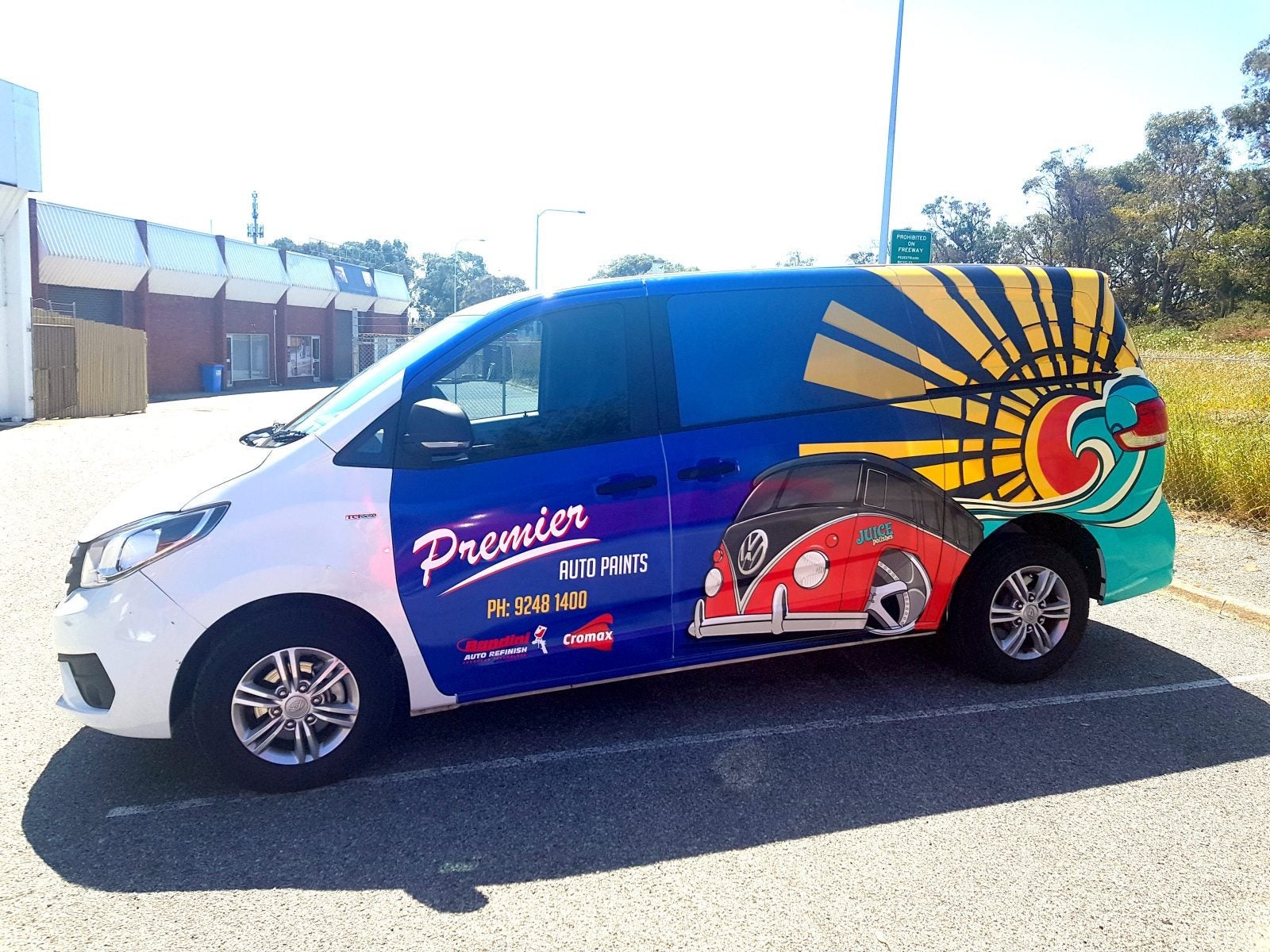 Premier Auto Paints Van Wrap