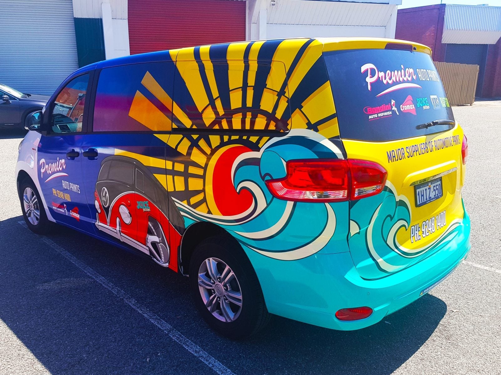 Premier Auto Paints Van Wrap