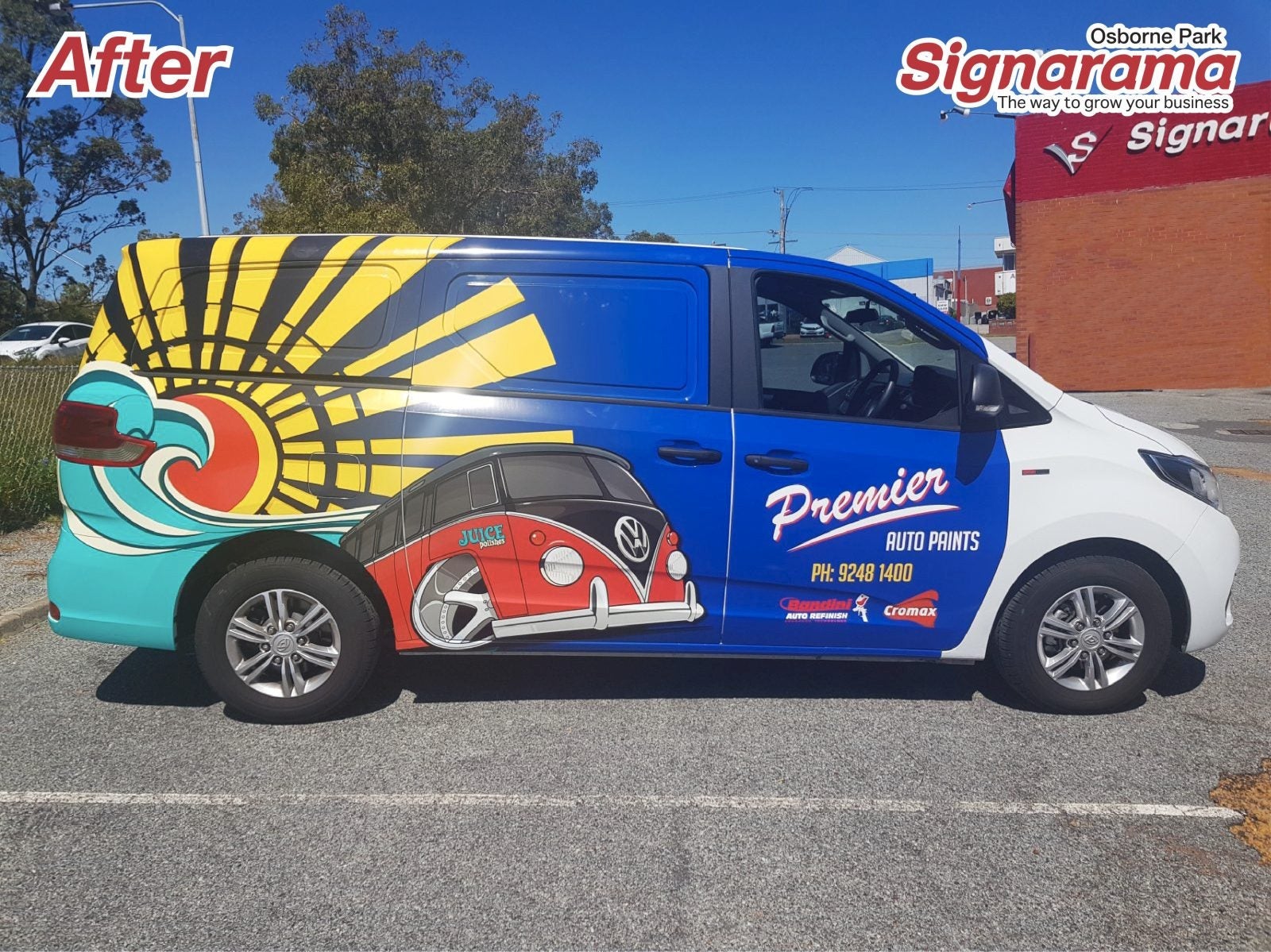 Premier Auto Paints Van Wrap