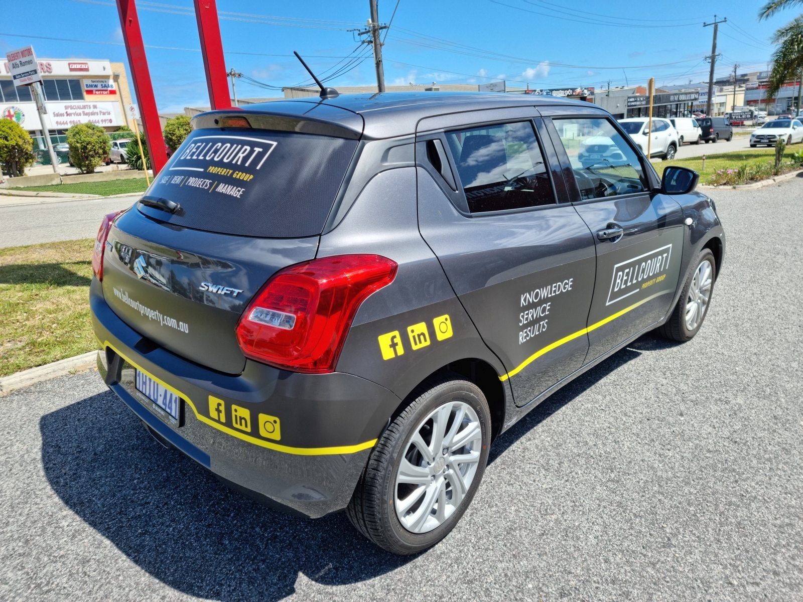 Bell Court Property Group Vehicle Wrap