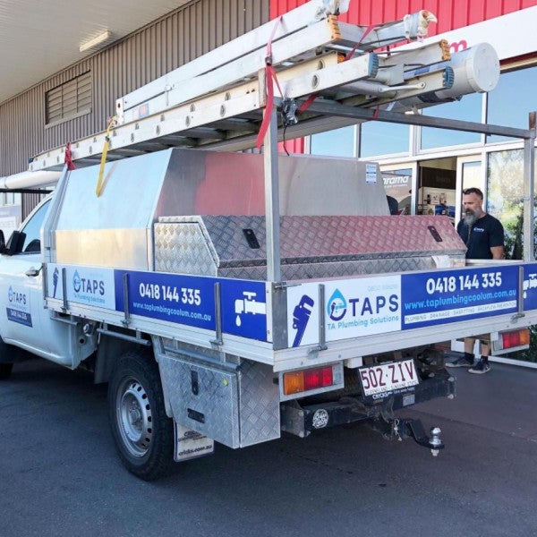 TA Plumbing Solutions Ute Signage