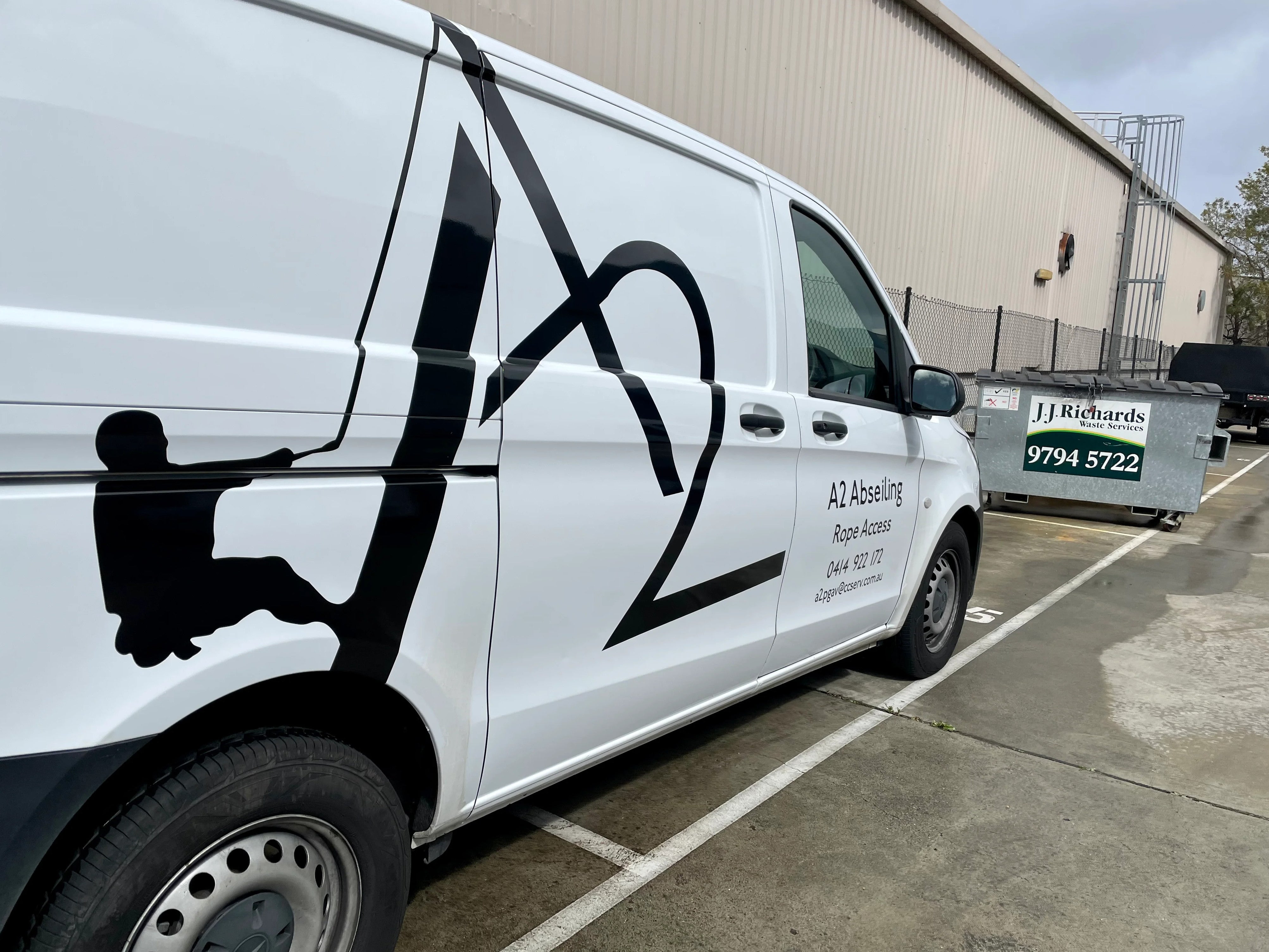 Van Signage - A2 Abseiling - Heidelberg West.