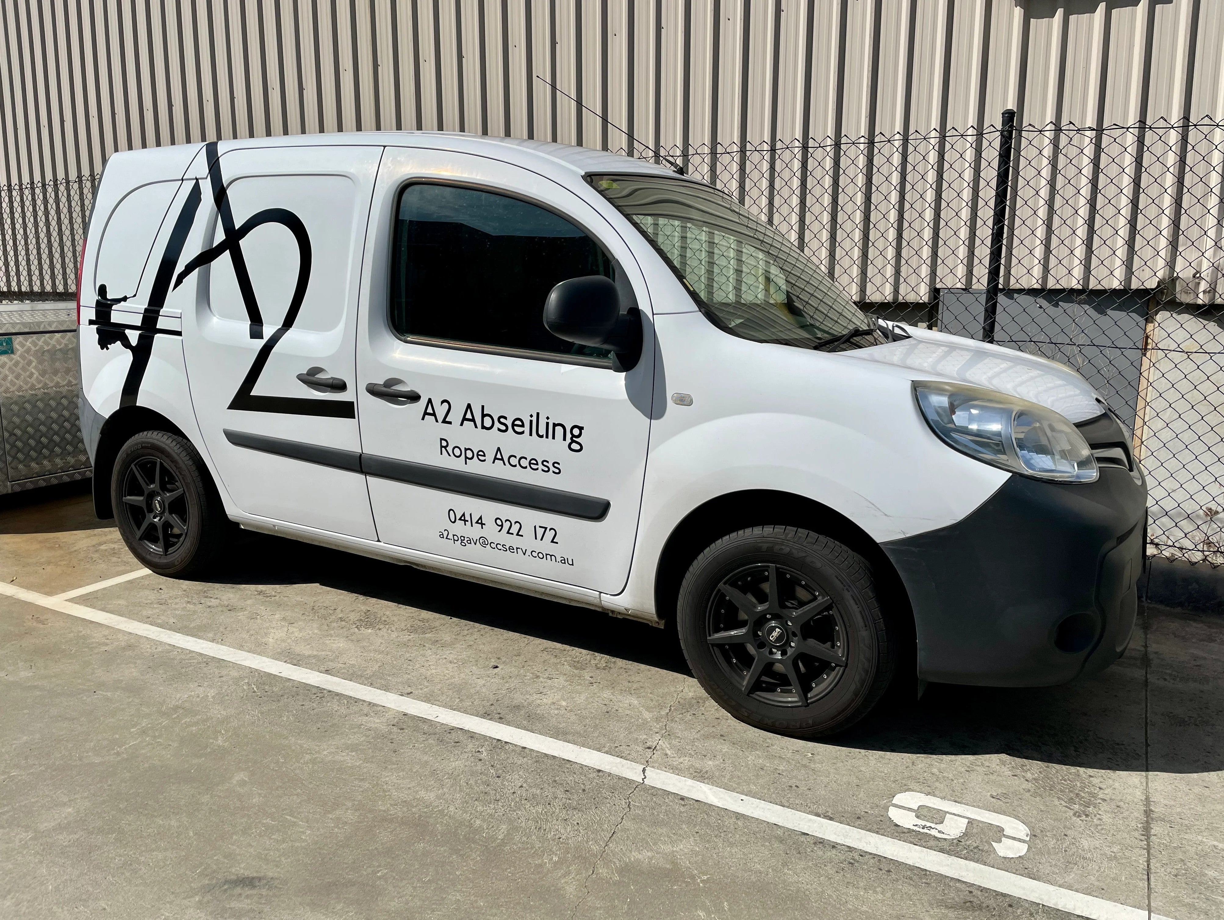 Van Signage - A2 Abseiling - Heidelberg West.