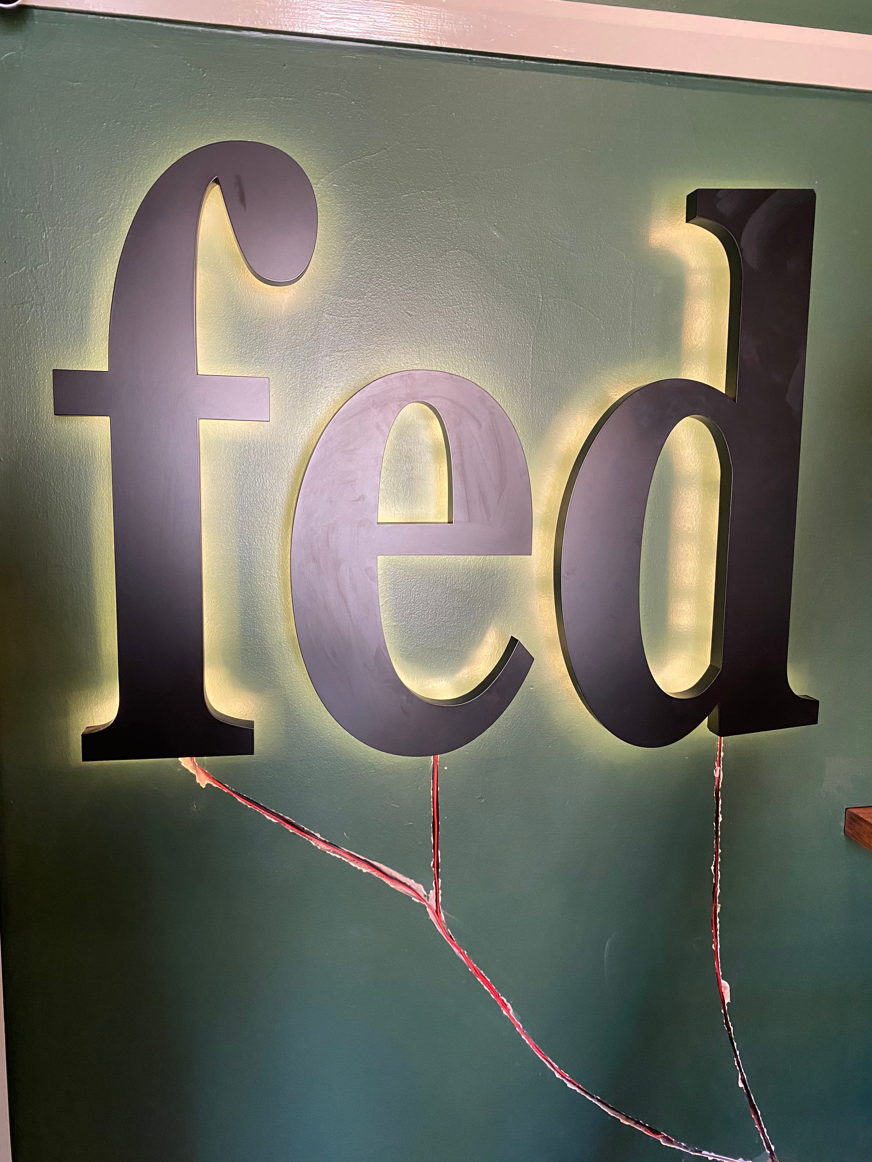 Updating Caffe Signage- For FED Blue Mountains- By Signarama Penrith