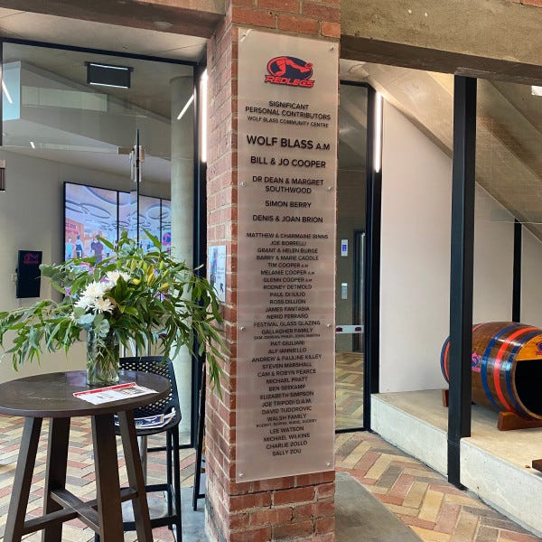Wall Mounted Acrylic Sign for Norwood Football Club