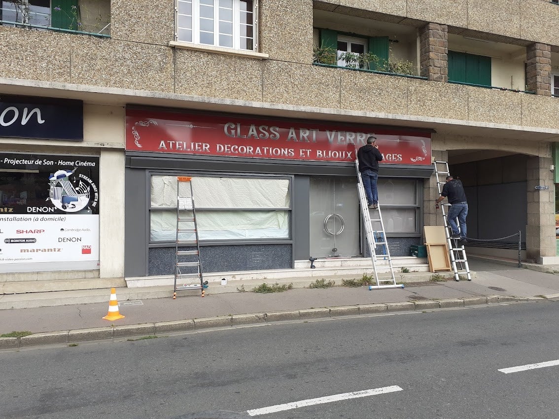 Nouvelle Enseigne pour Glass Art Verre installé sur Le Mans par Signarama Le Mans