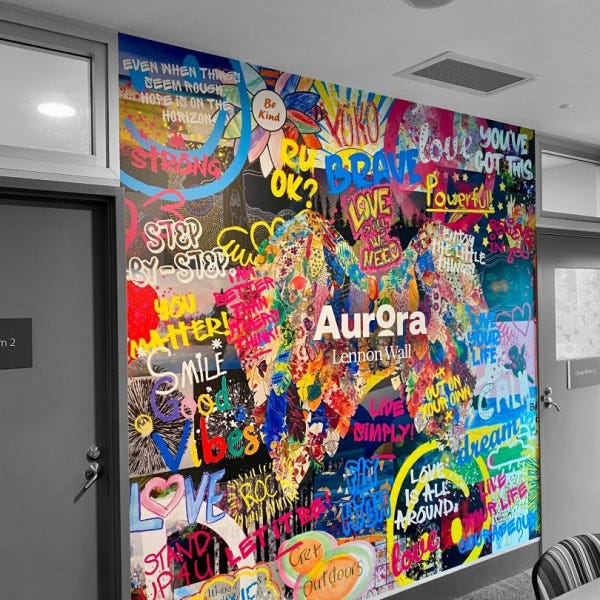 Aurora Wall Graphic - Robina Private Hospital