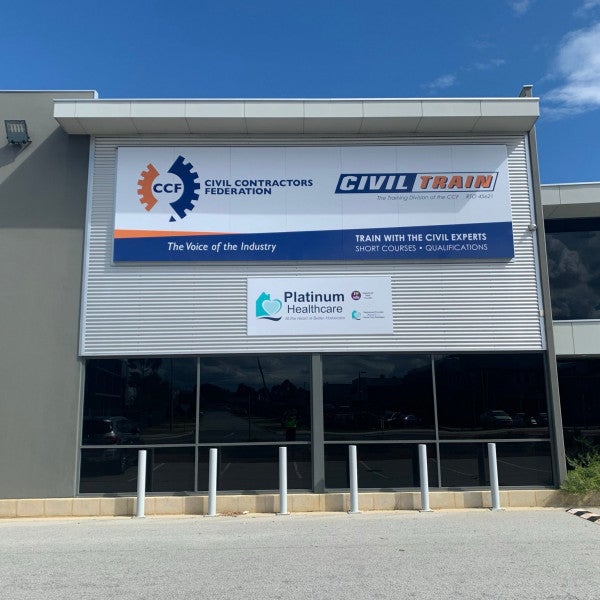 Front Fascia Signage - Civil Contractors Federation WA