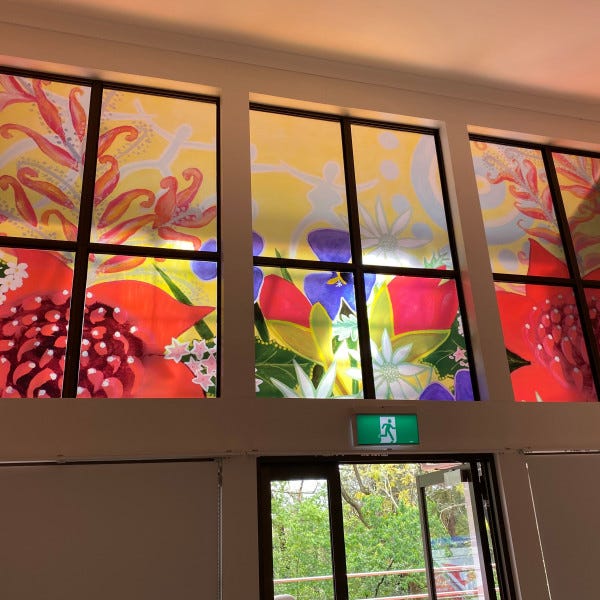 Frosted Hospital Windows