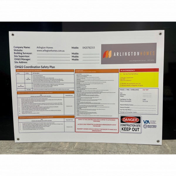 Corflute Signs - Arlington Homes