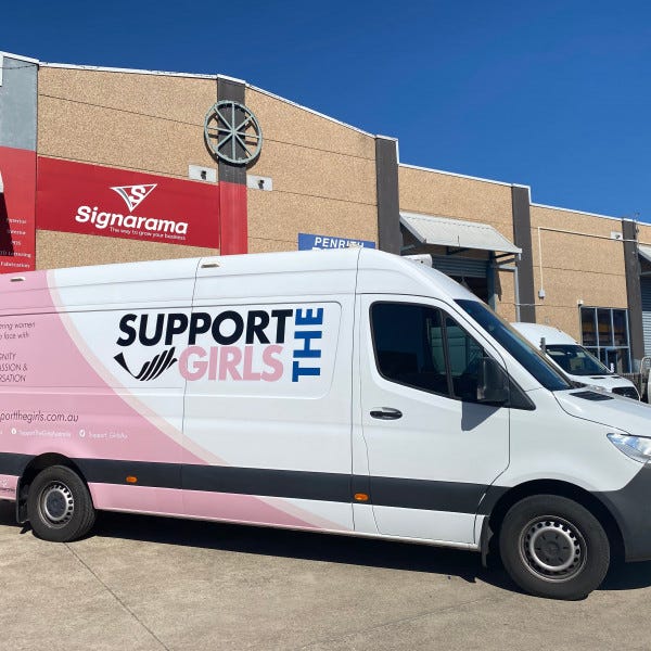 Vehicle wrap- For Support The Girls- By Signarama Penrith
