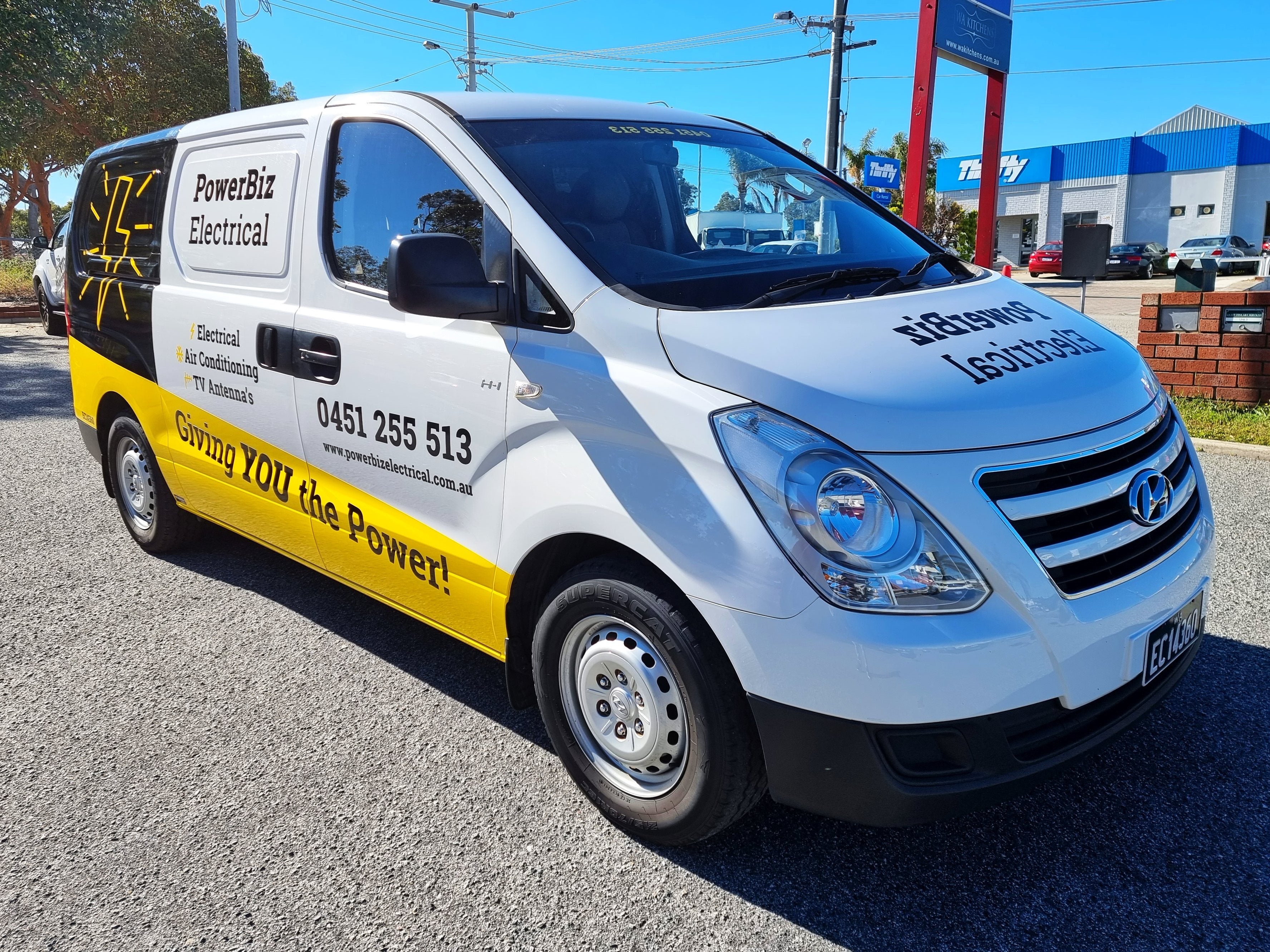 PowerBiz Electrical Van Wrap