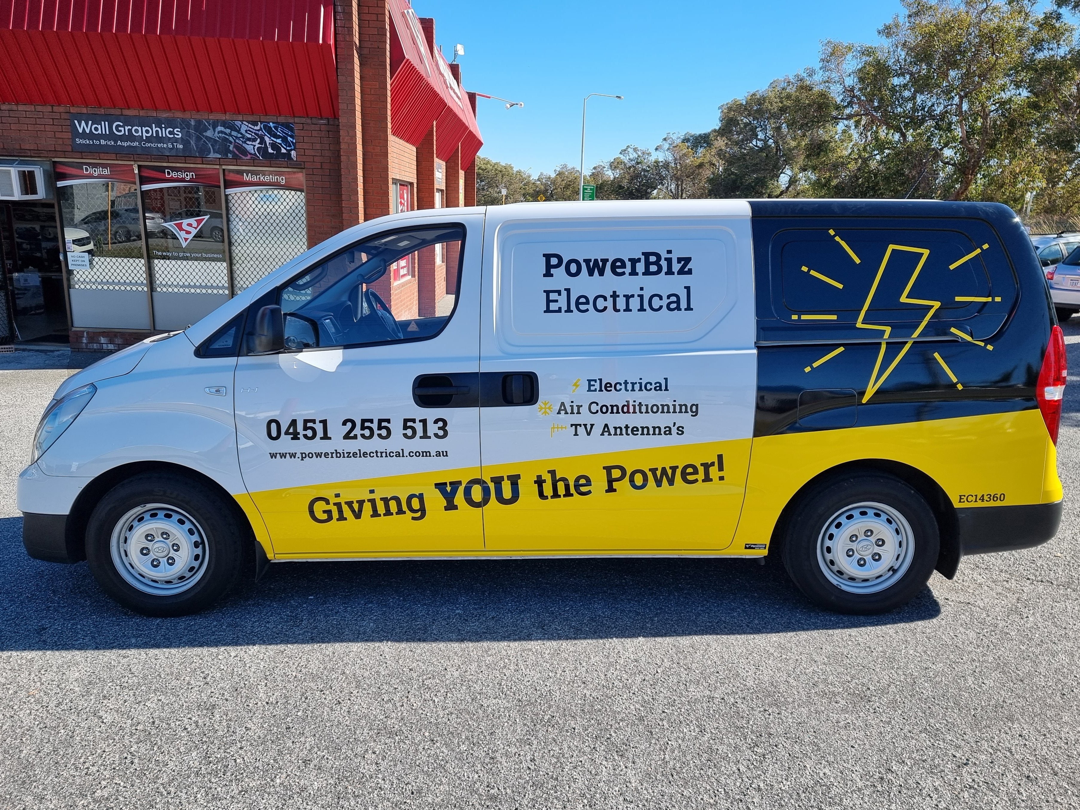 PowerBiz Electrical Van Wrap
