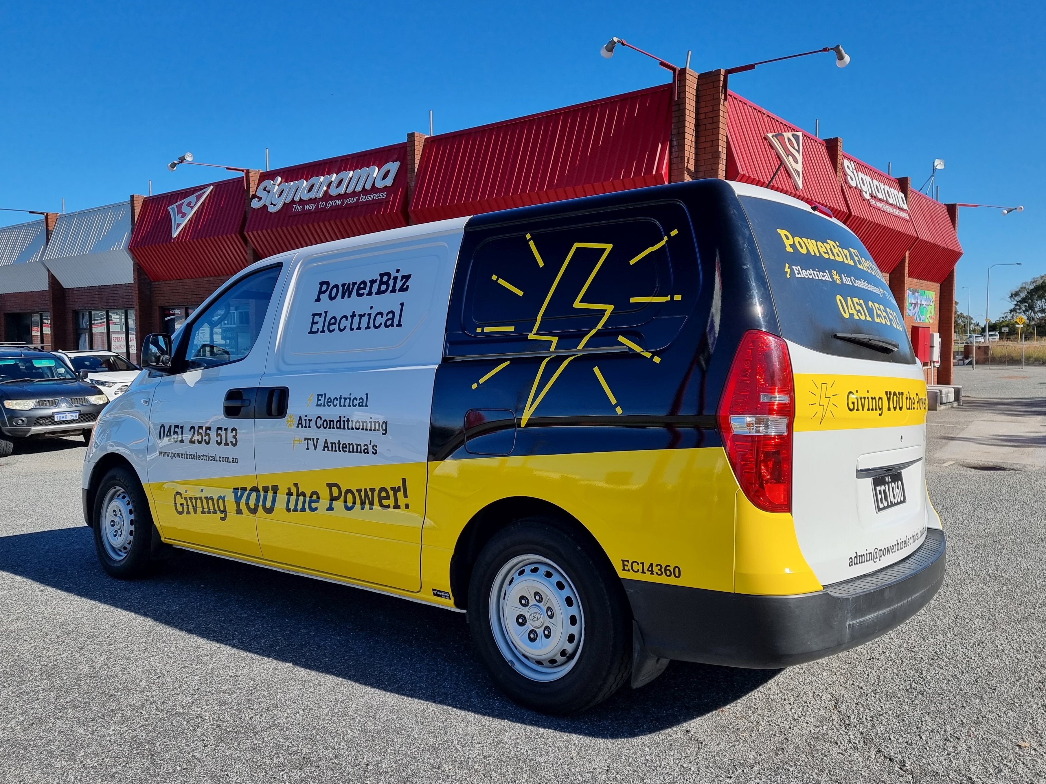 PowerBiz Electrical Van Wrap