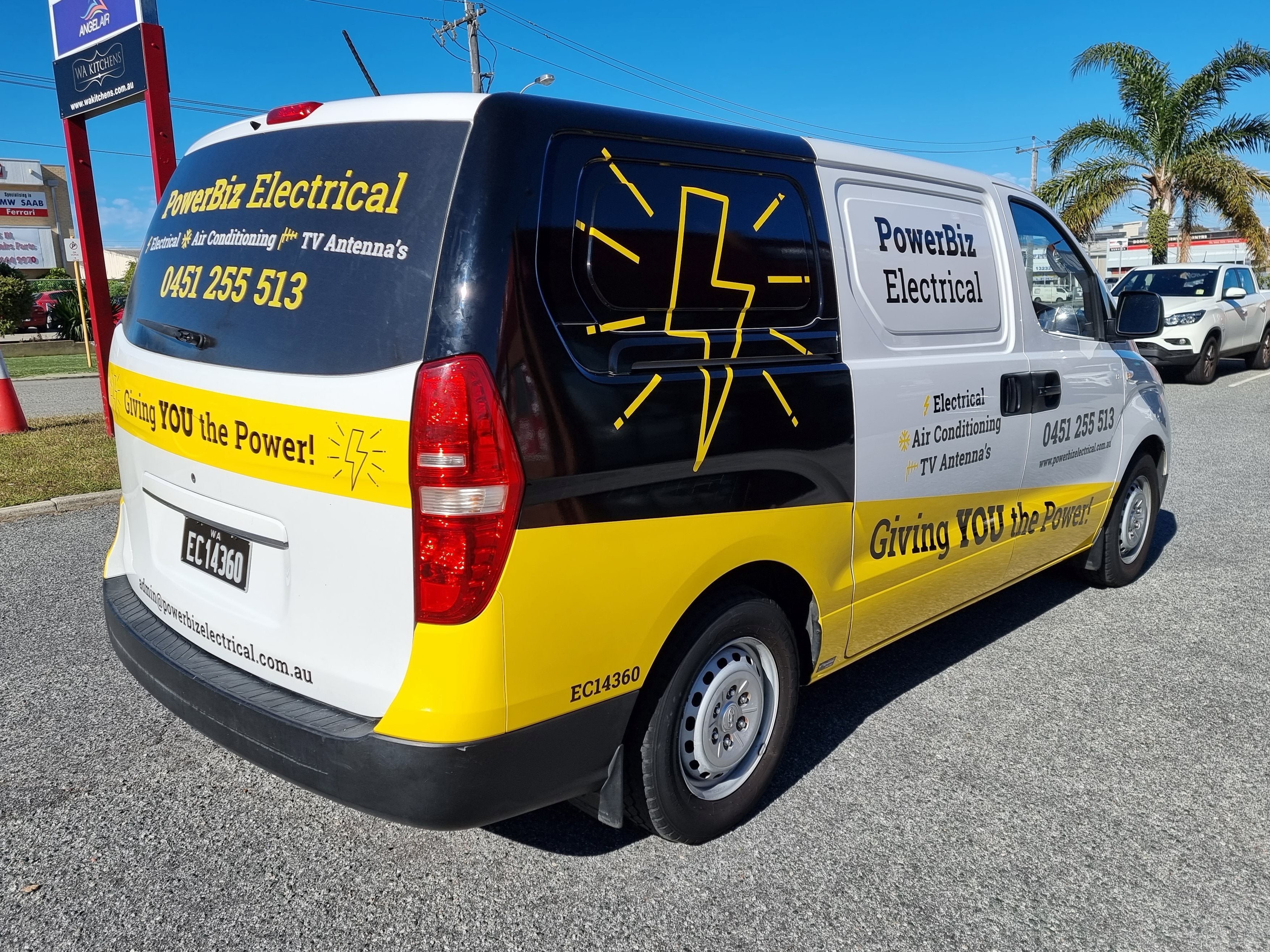 PowerBiz Electrical Van Wrap