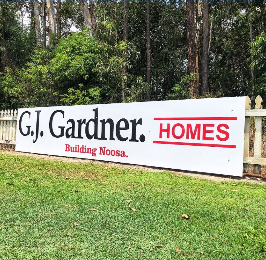 GJ Gardner Homes Sponsor Sign