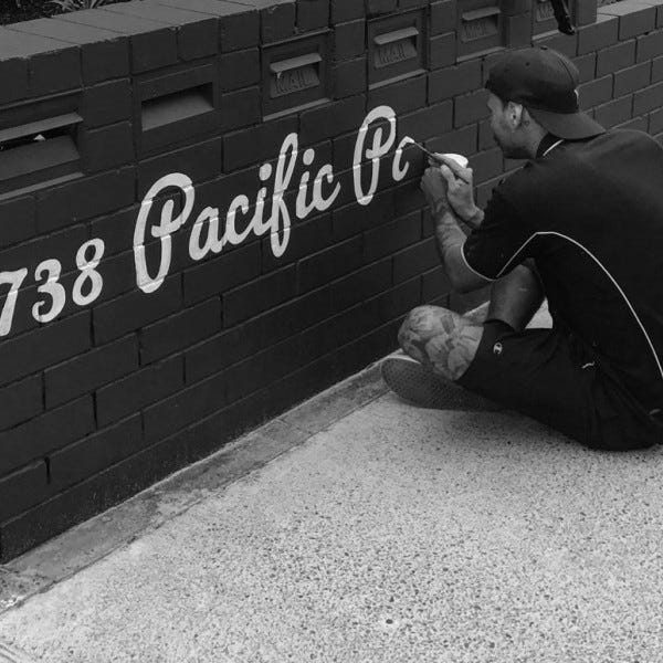Team member Luke - Hand Painting