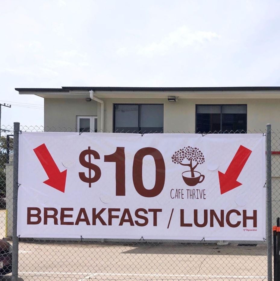 Thrive Cafe Banner