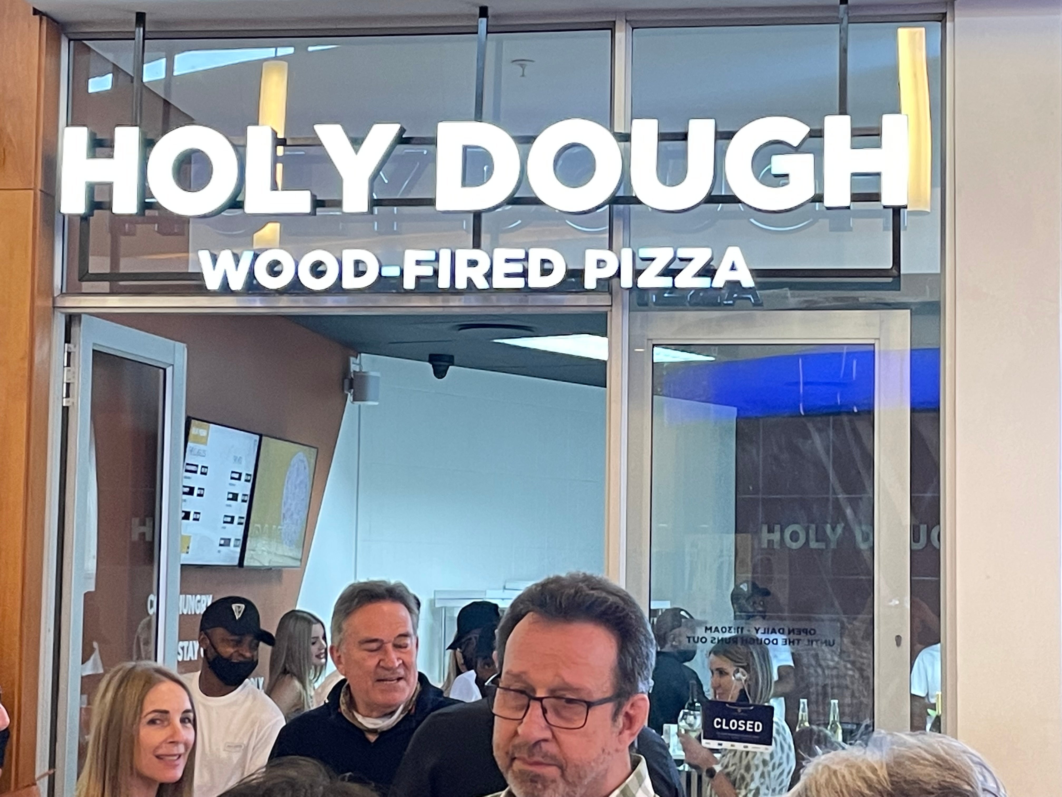 Holy Dough - Wood Fired Pizza - Fabricated Letters with LEDs