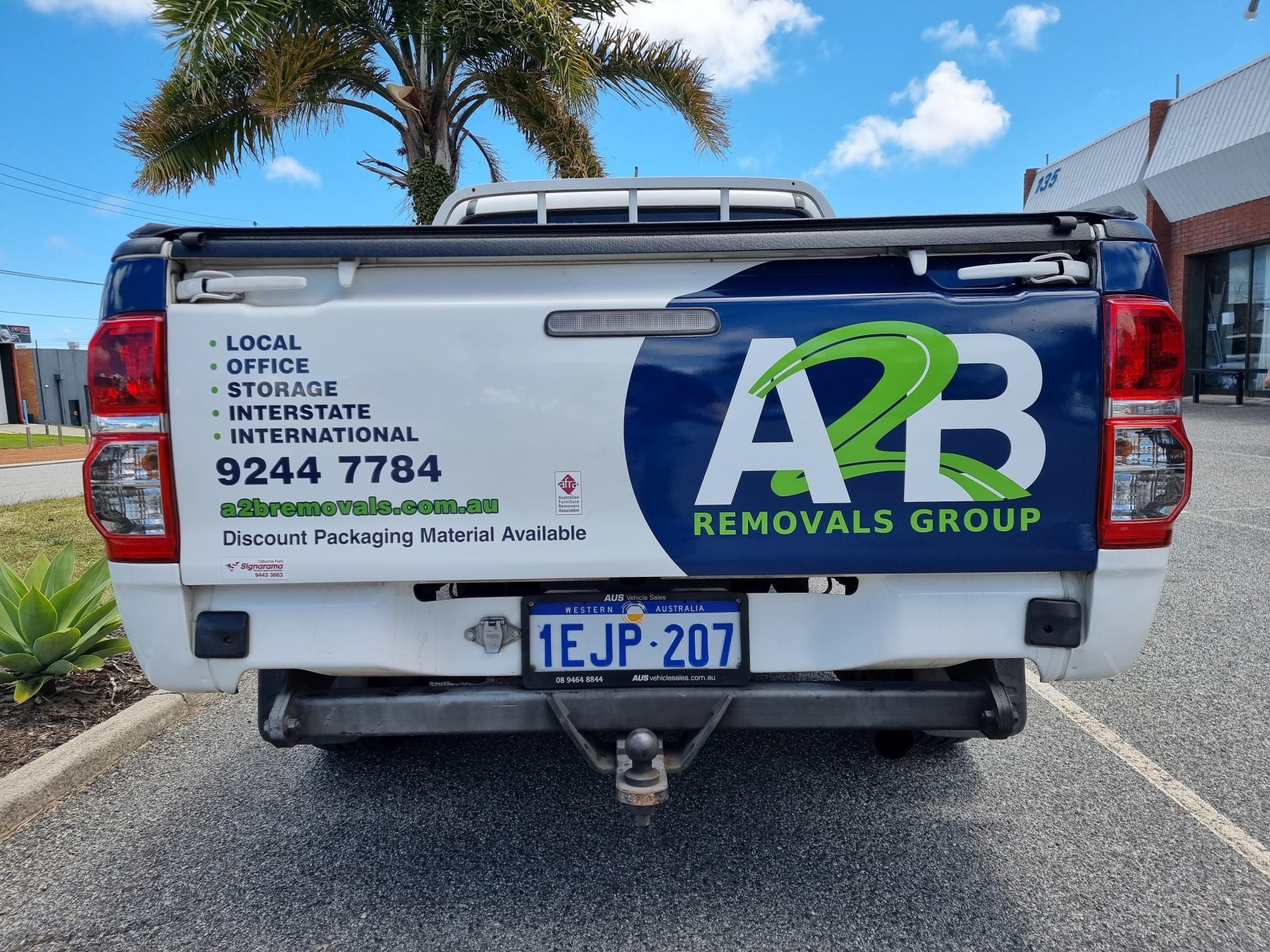 A2B Removals Ute Wrap