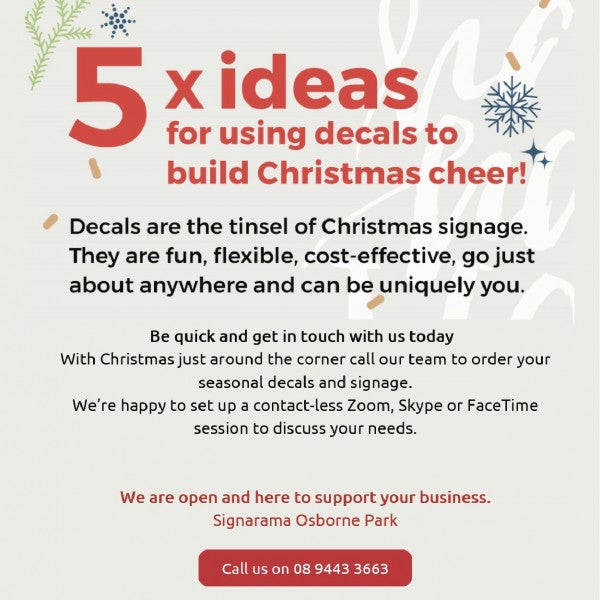 Christmas ideas from Signarama Osborne Park!