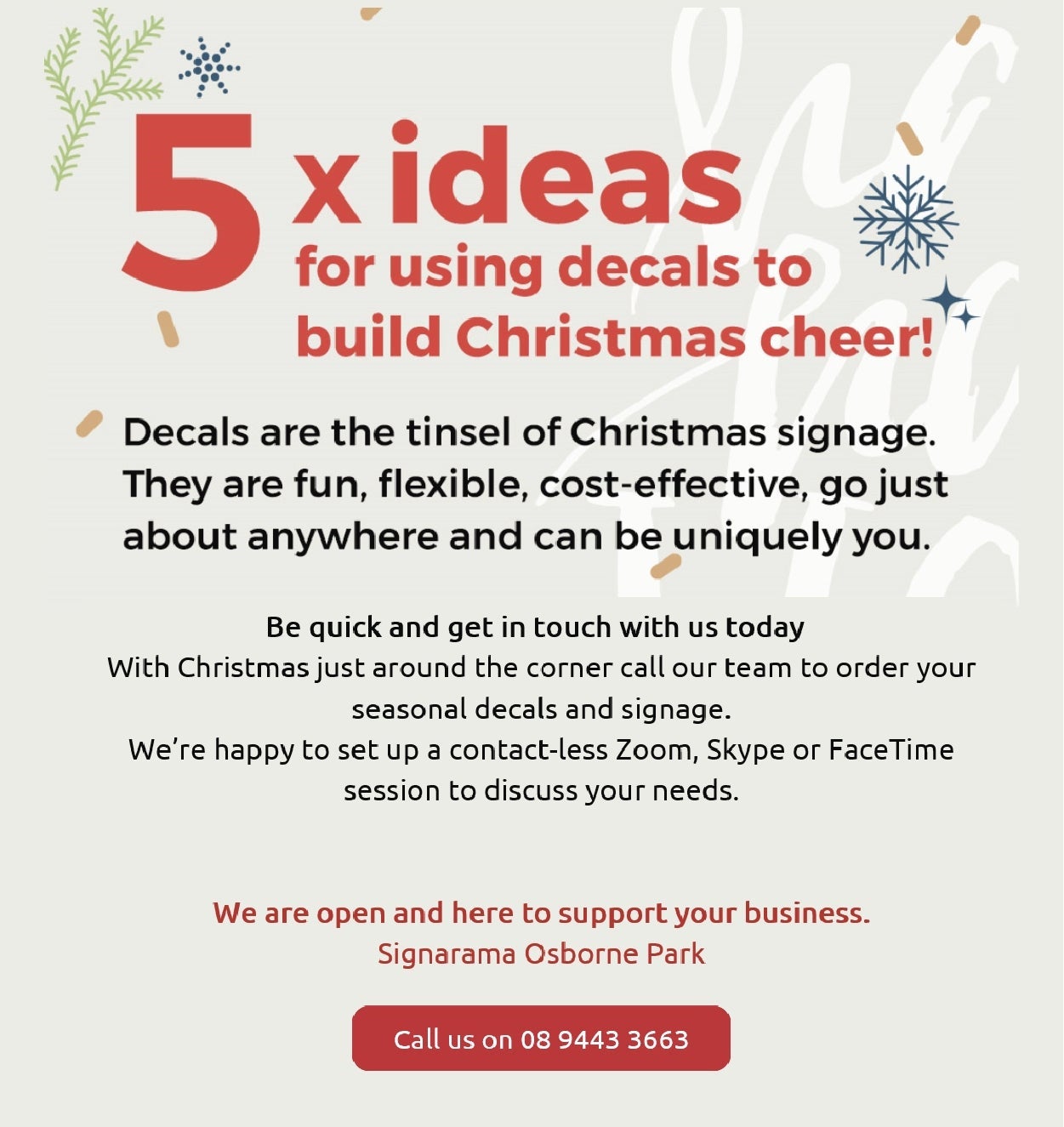 Christmas ideas from Signarama Osborne Park!