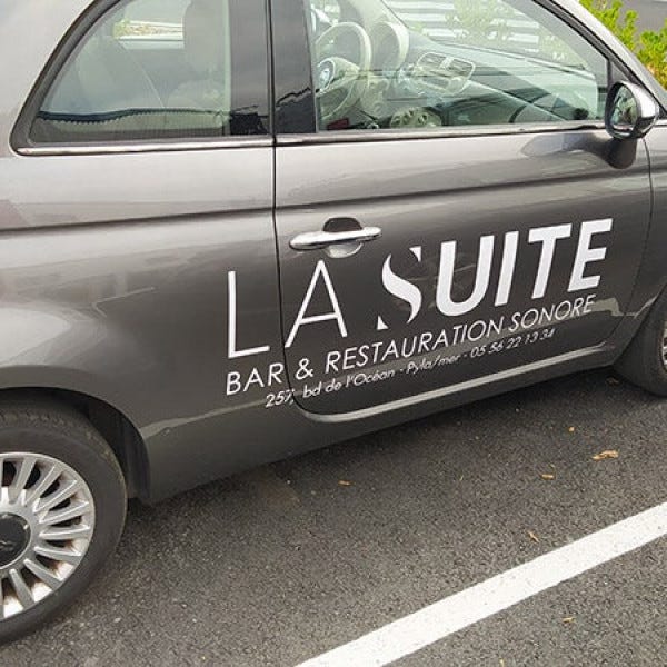 #lettrage-vehicule #publicité #Voiture #LaSuite257