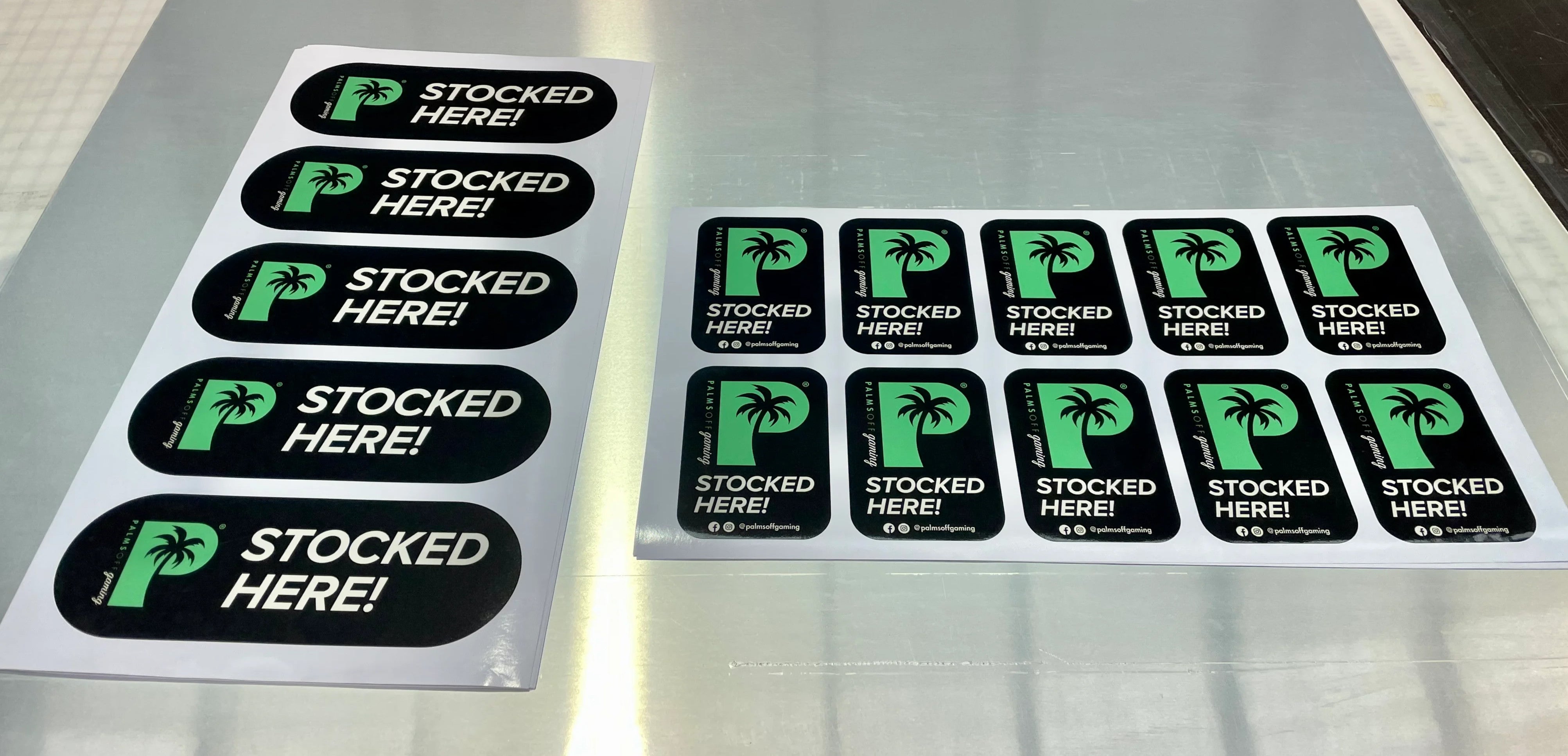 Stickers & Labels - Palms Off Gaming