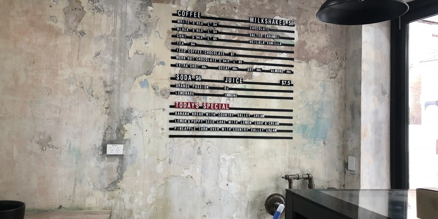 Menu Board Signs