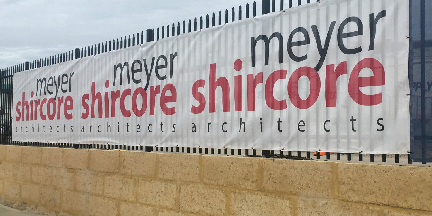 Fence Mesh Banner Signage in Corona, CA