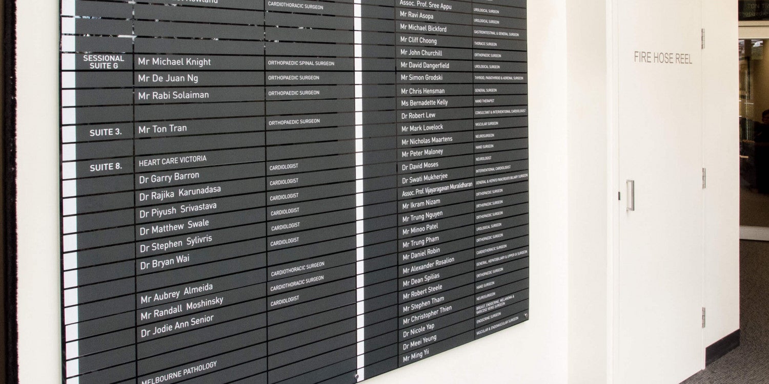 Directory Boards in Georgetown, DE