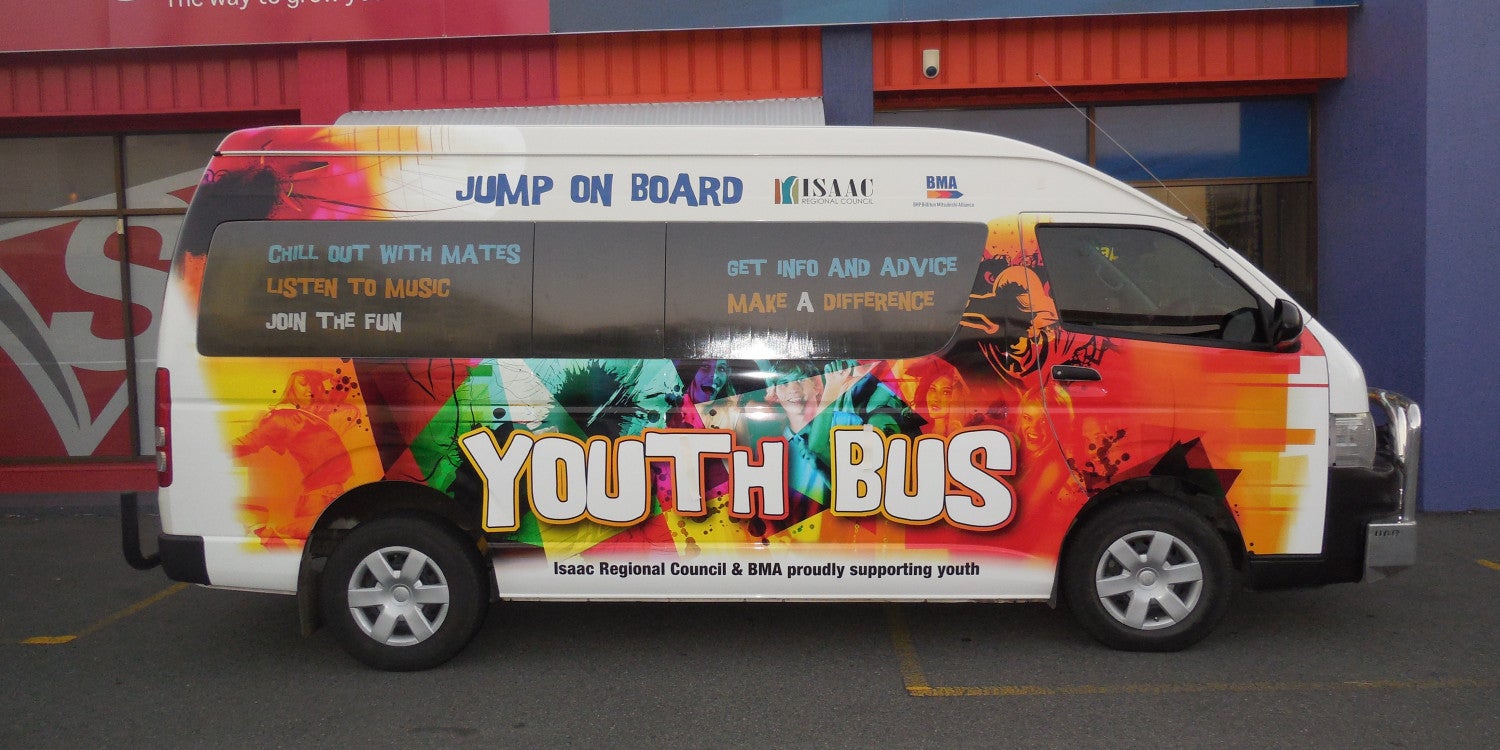 Bus Graphics in Ontario, California.