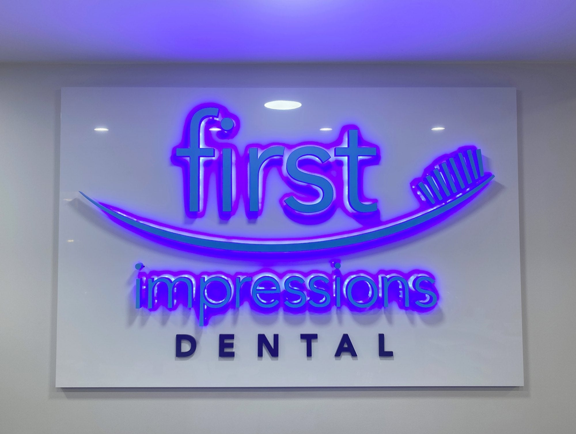 First Impressions Dental Building Signage