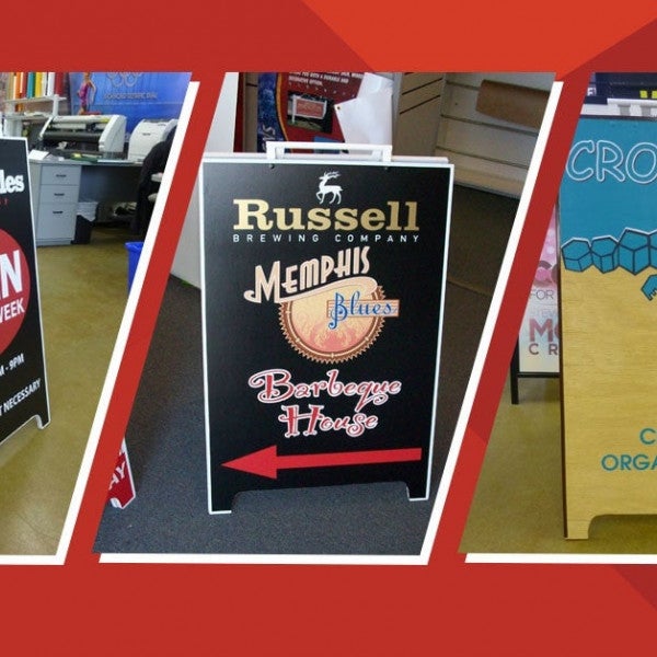 Signs with Stopping Power: Increase Street Visibility with A-Frame Signs