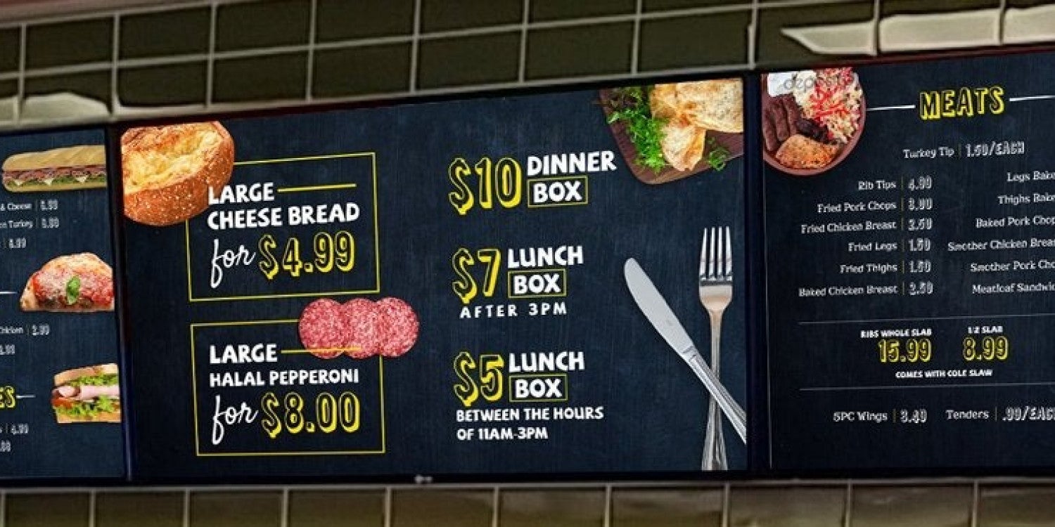 Menu Boards