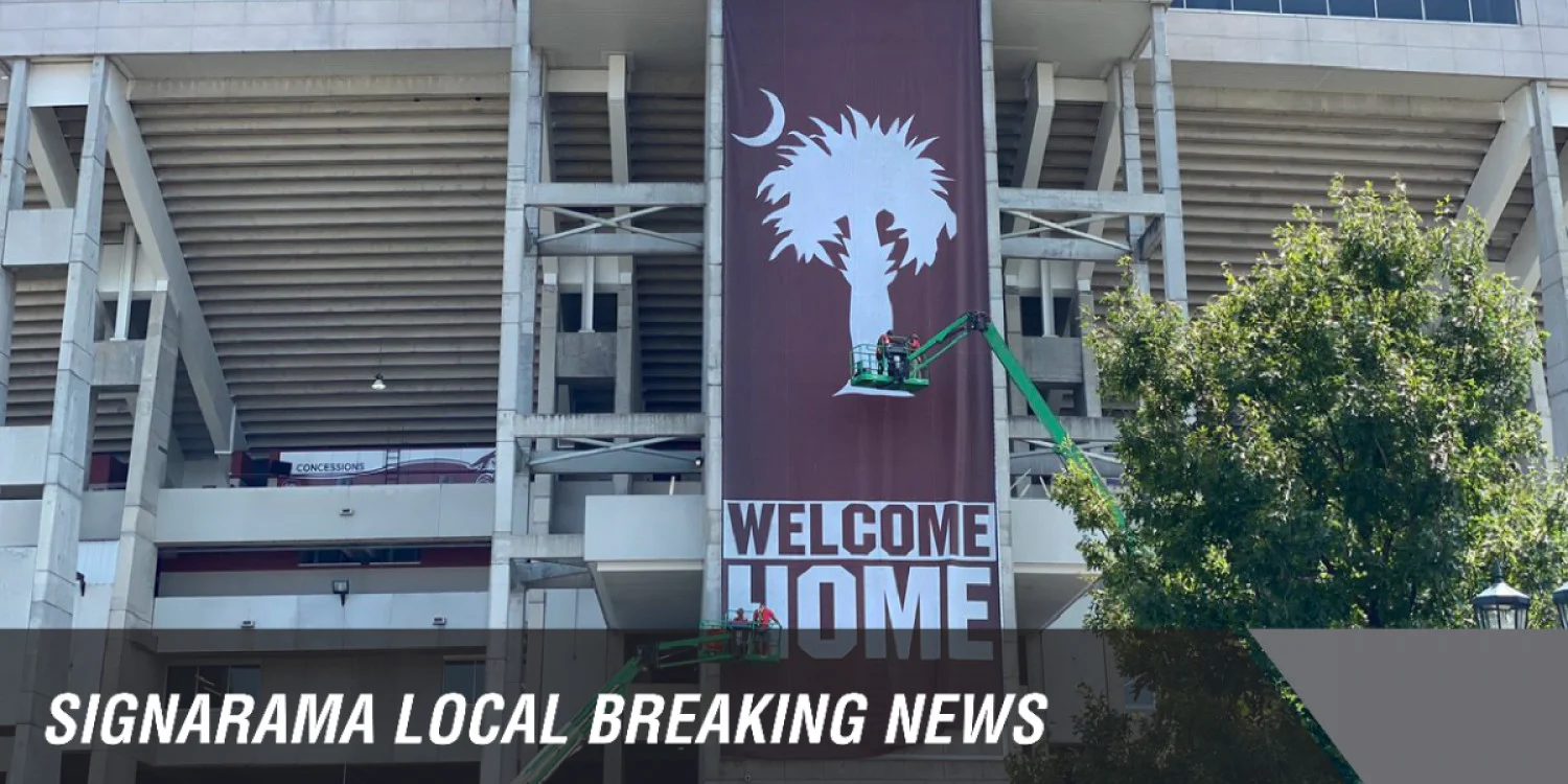 South Carolina unveils new banner at Williams-Brice Stadium