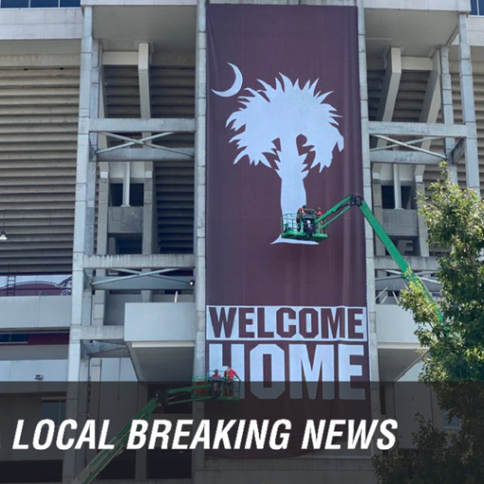 South Carolina unveils new banner at Williams-Brice Stadium