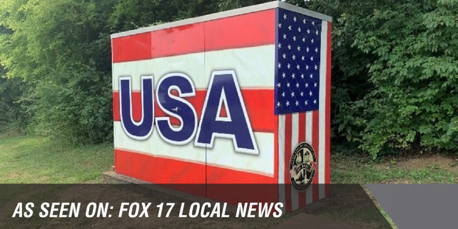 Utility box wrapping sparks joy, patriotism in Mt. Juliet
