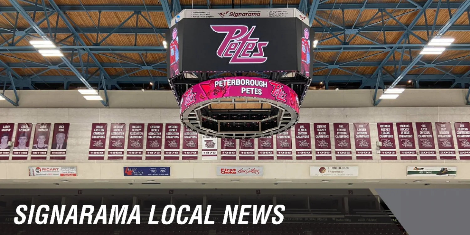 Peterborough Petes Reveal New State-of-the-Art Video Board Project Completed by Signarama