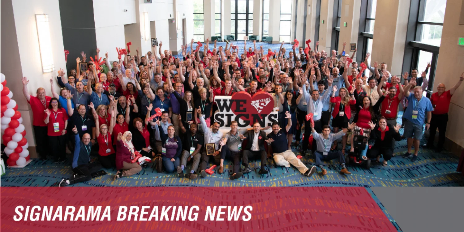 Signarama® Celebrates Major Milestones During World Expo Event