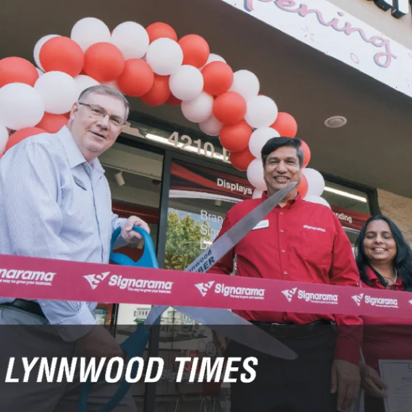 Entrepreneurship celebrated at Signarama Lynnwood Grand Opening