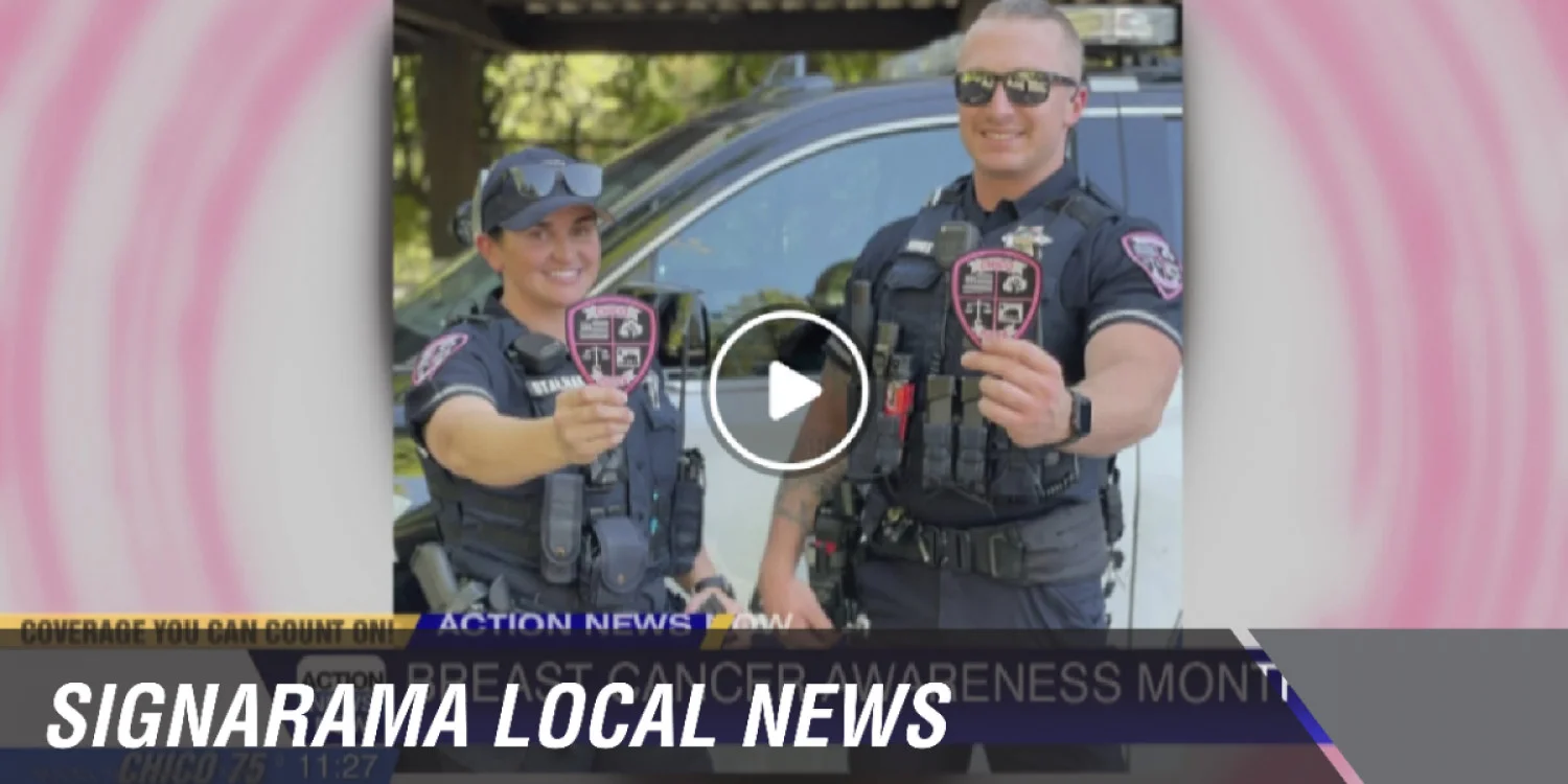 Signarama Redding Donates Pink Patches for North State Law Enforcement and Fire Agencies