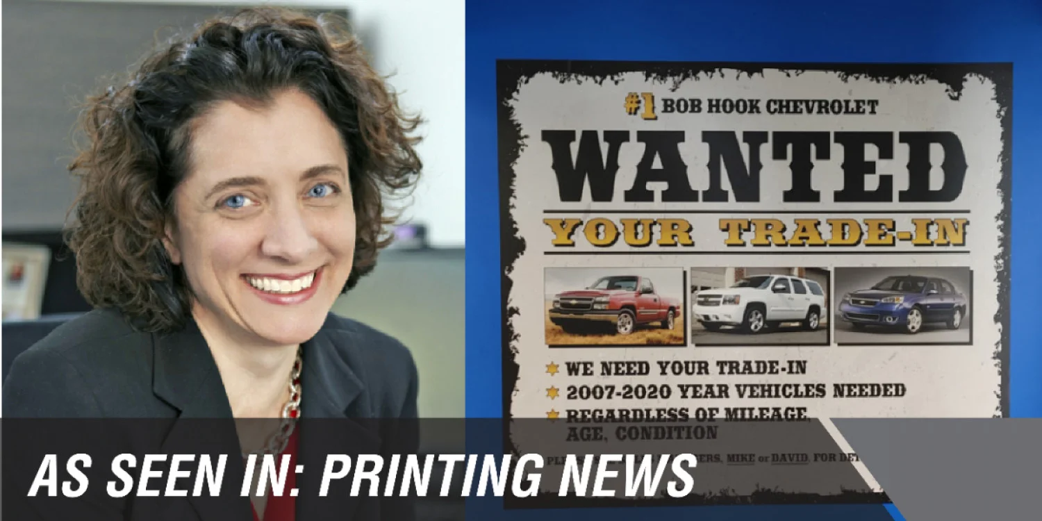 Driven to Distraction - Maggie Harlow for Printing News on Automotive Industry Sign Trends