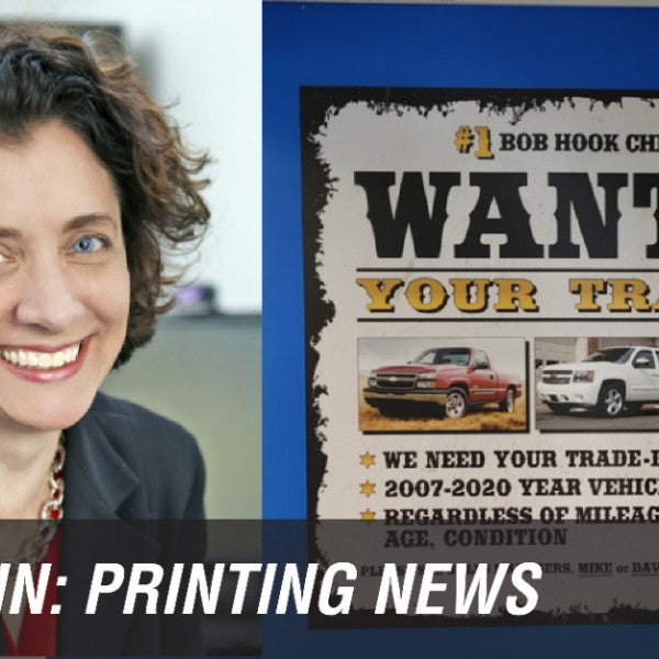 Driven to Distraction - Maggie Harlow for Printing News on Automotive Industry Sign Trends