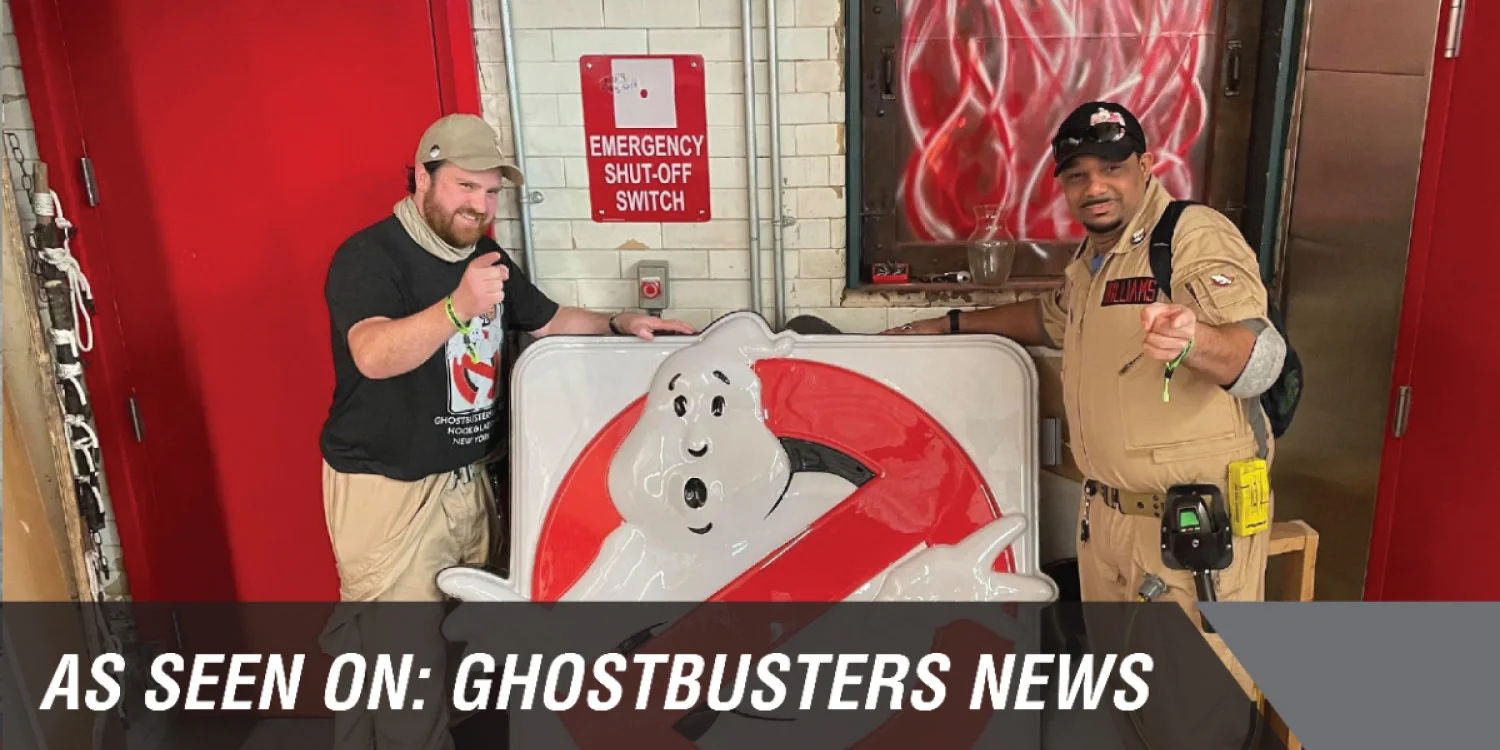 Famed Hook & Ladder 8 firehouse receive new full-size Ghostbusters sign