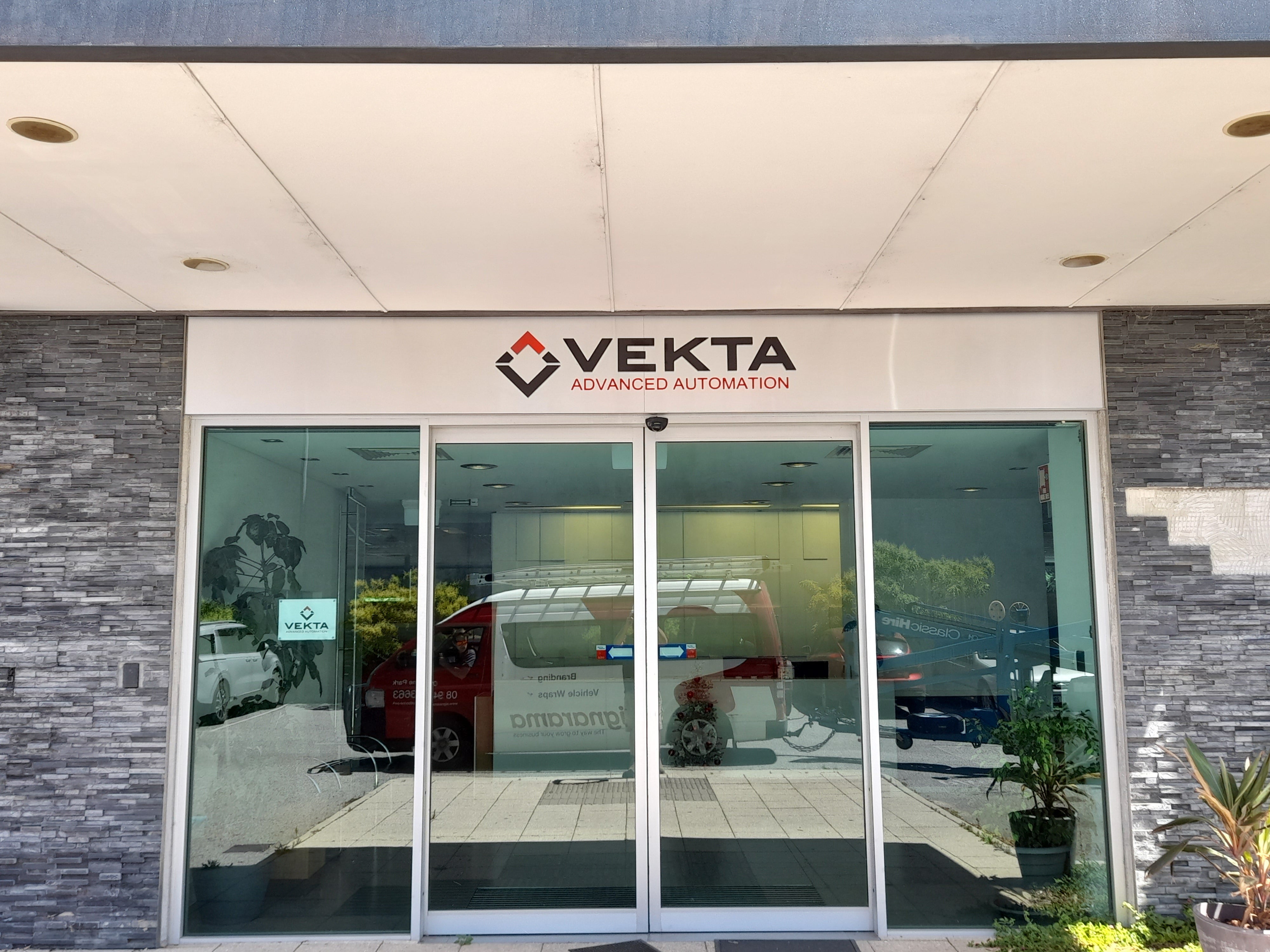 Vekta New Building Signage