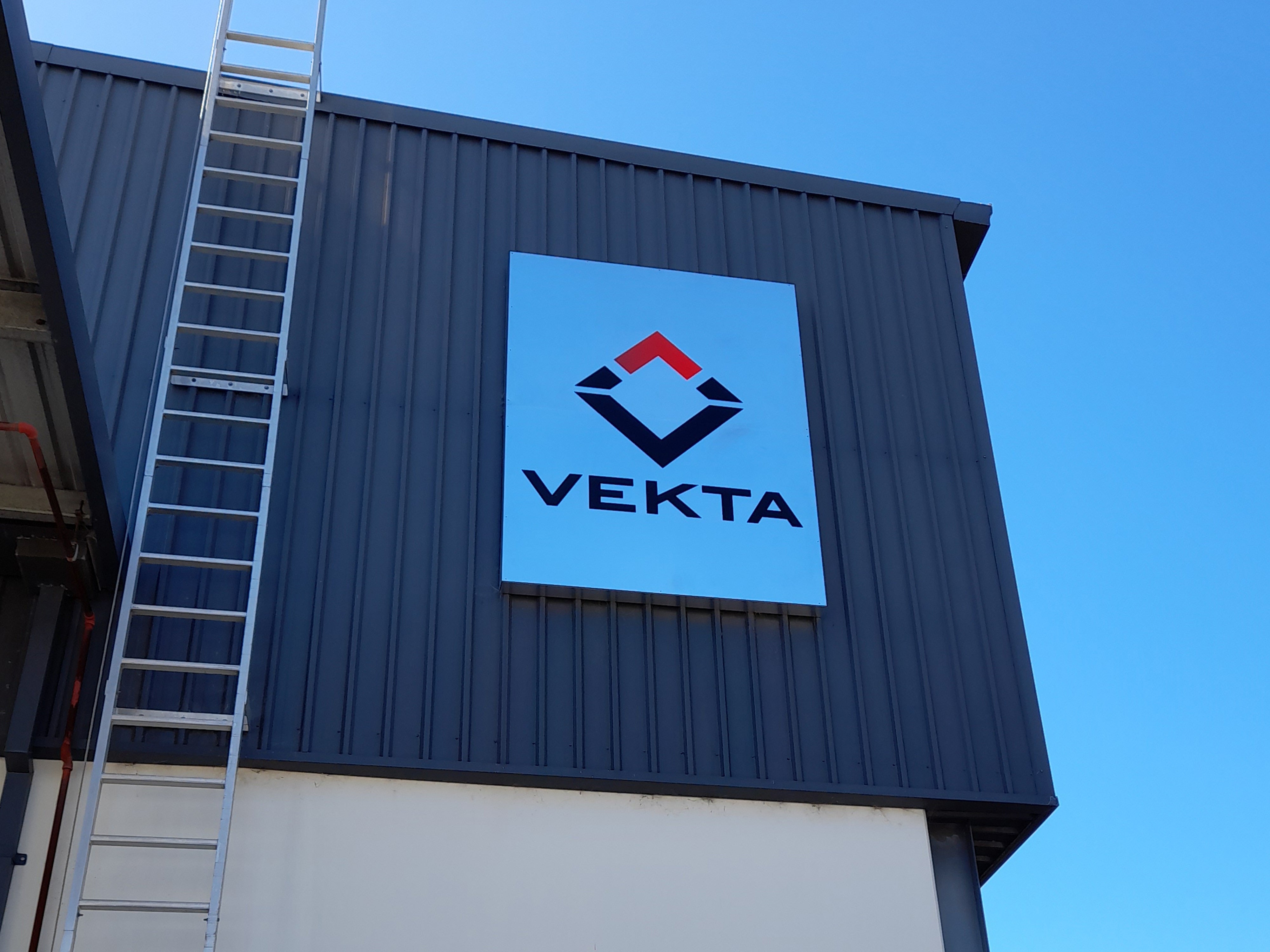 Vekta New Building Signage