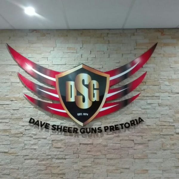 Dave sheer Pretoria Reception Sign