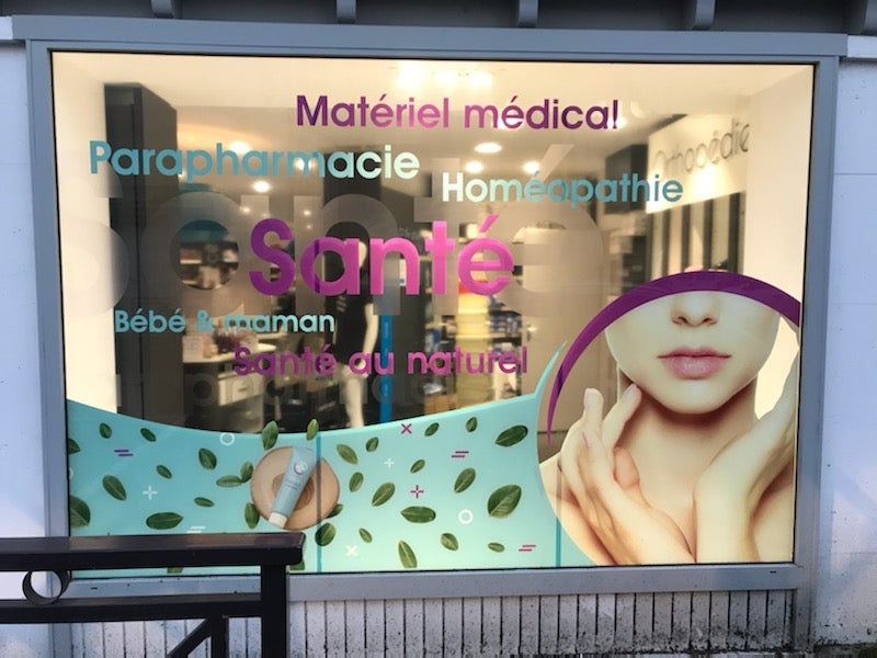 Vitrophanie pour Pharmacie