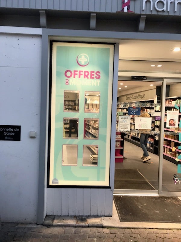 Vitrophanie pour Pharmacie